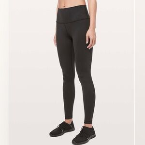 EUC- Lululemon Wunder Under High-Rise Tight *Full-On Luon 28" Black